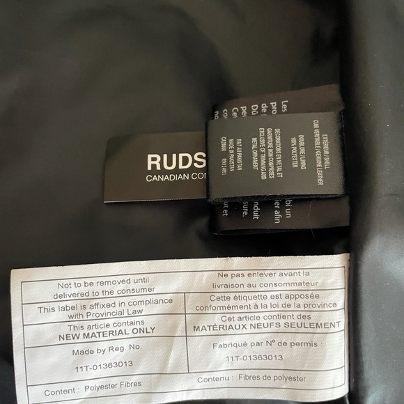 RUDSAK LEATHER BOMBER JACKET - Picture 10 of 12